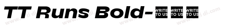 TT Runs Bold字体转换 TT Runs Bold字体转换